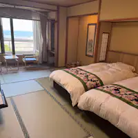 【月の館】12.5畳 和室(ベッド2台)海側
