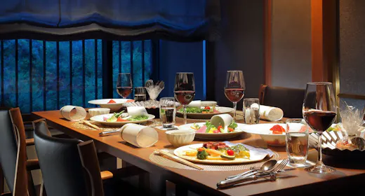 【創作料理(山吹-Yamabuki-)】夕食はレストランで創作料理プラン