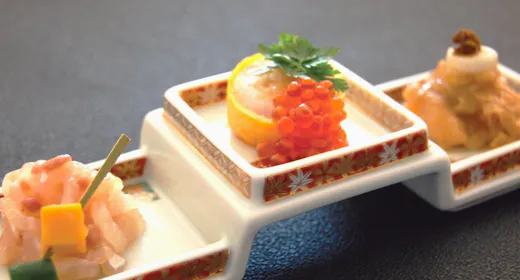 【直前割/9月限定/特別献立】鯛料理三種盛一品+黒毛和牛+さざえ造り/創作会席を部屋食で満喫