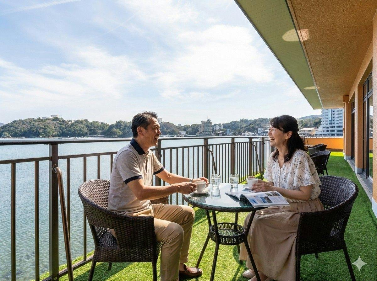 【早期割14/50歳からの旅】＜潮騒と湯けむりに癒される＞ひと手間加えた創作会席をお部屋で