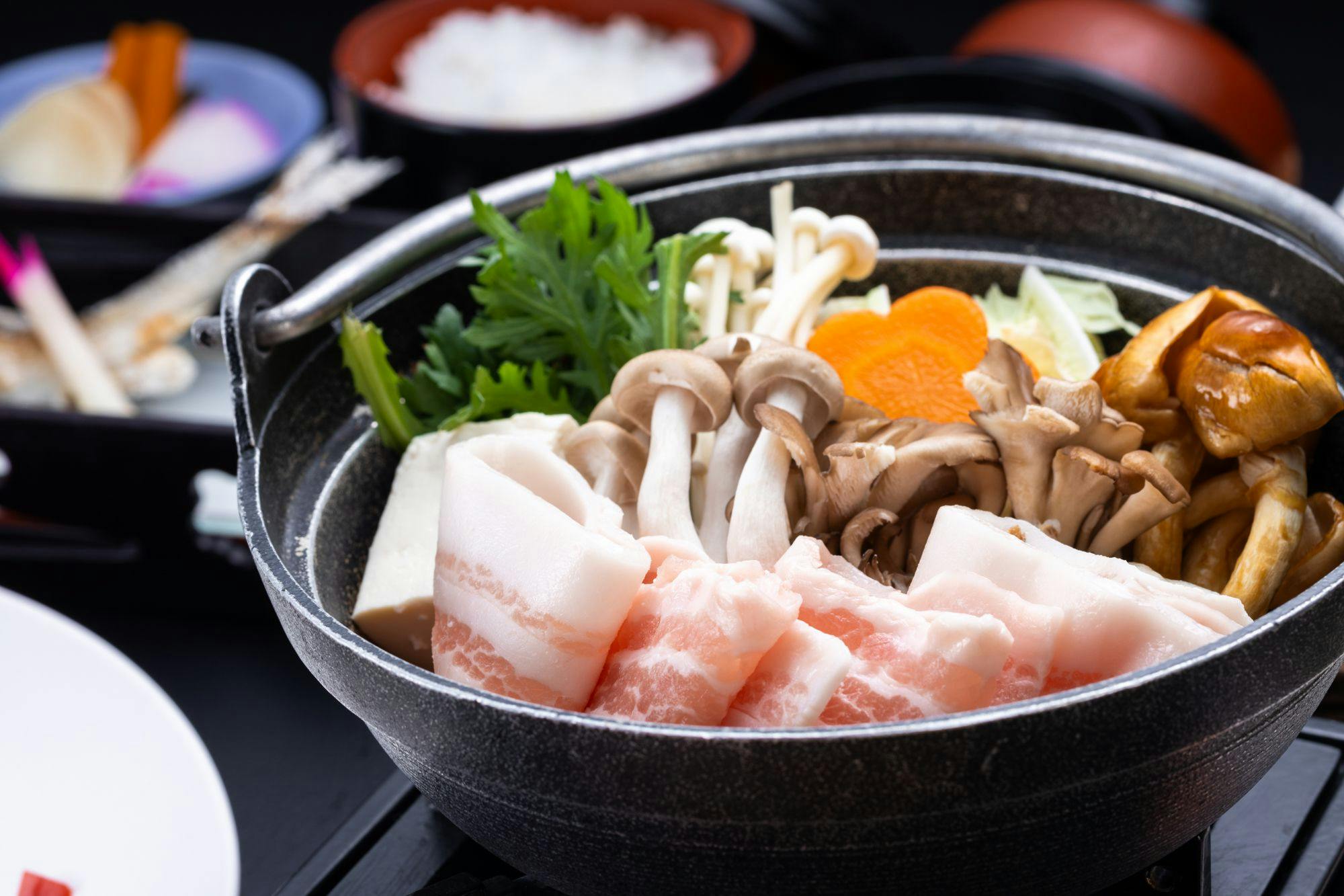 【あわしま会席】+【伝統の山賊鍋】レストラン食　スタンダードプラン