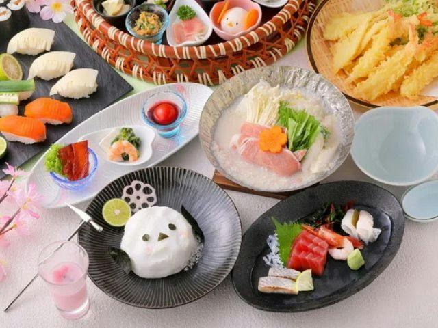 しこつこ春会席とハーフビュッフェ
