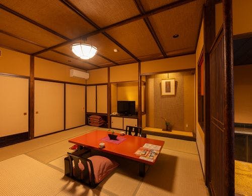 ＜源泉かけ流し＞展望半露天風呂付客室茜彩