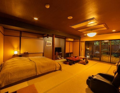 ＜源泉かけ流し＞露天風呂付客室橙彩