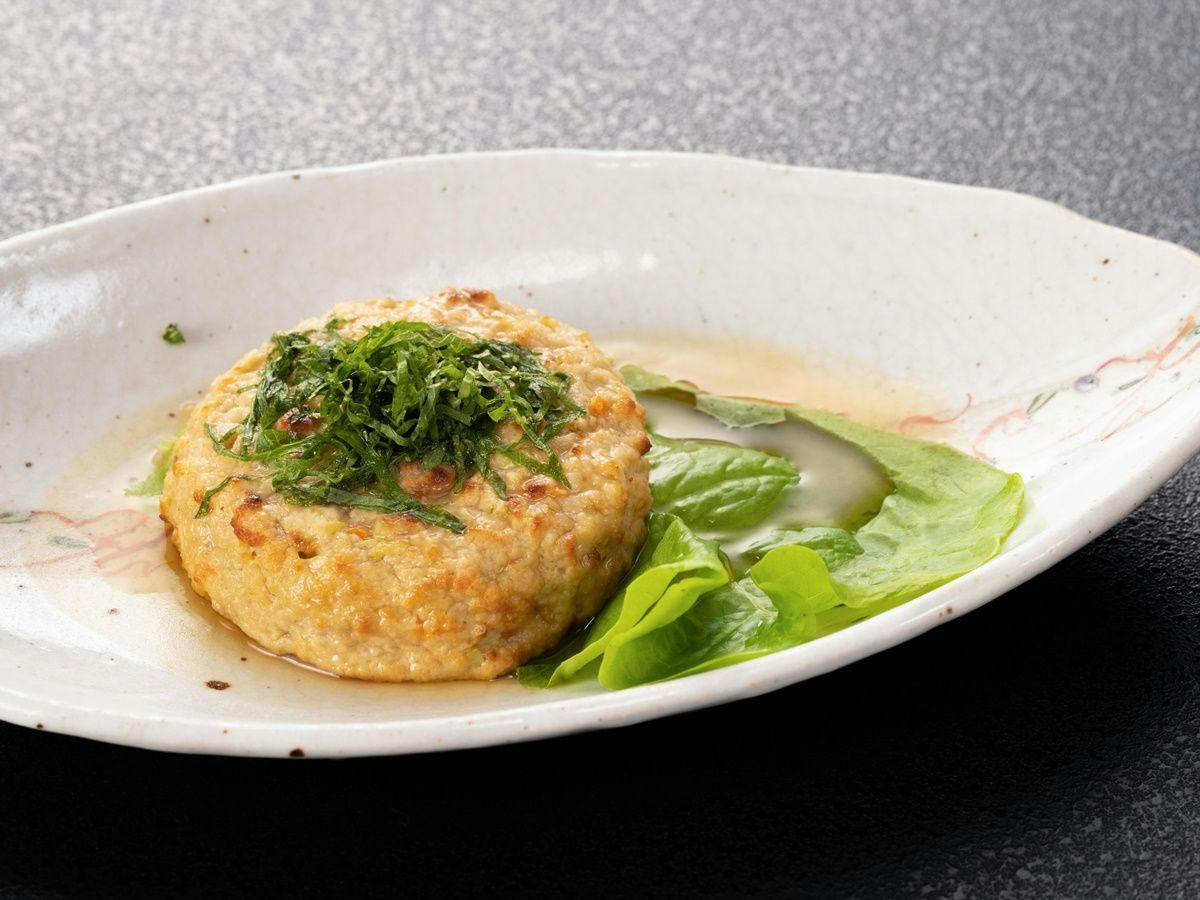 【ご朝食一例】五目野菜の豆富ハンバーグ