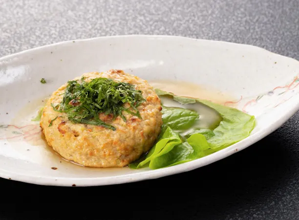 【ご朝食一例】五目野菜の豆富ハンバーグ