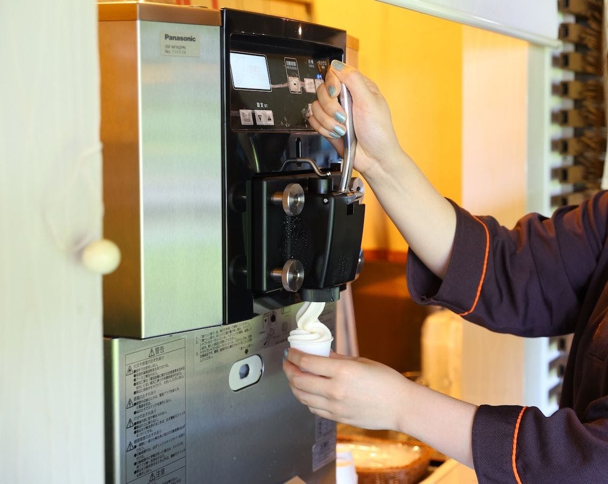 【無料】1Fフロアーにあるソフトクリーム