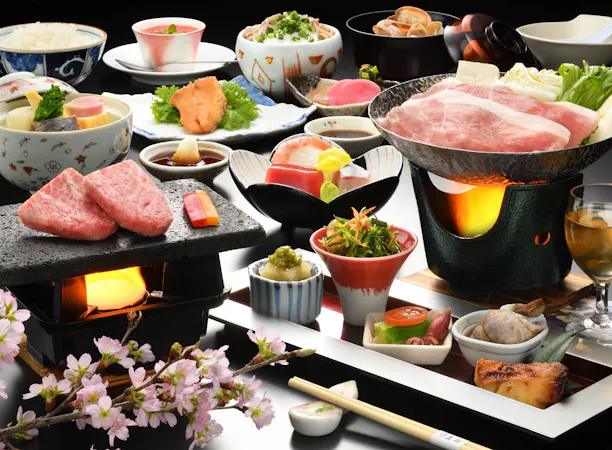 【料理一例】置賜豚豆乳鍋と季節のお料理
