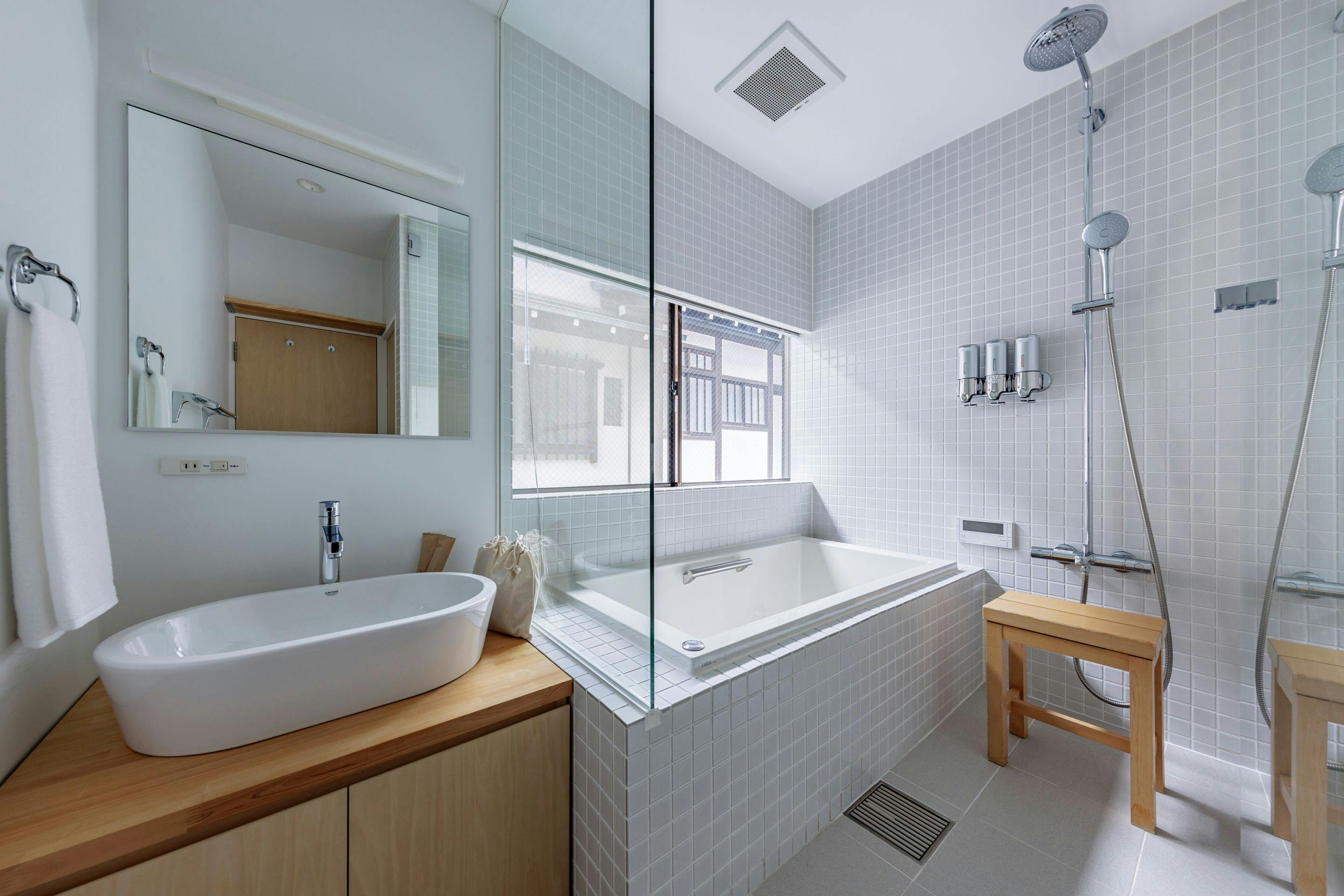 숙소 KANETSUNE 전용 욕실 (욕조 포함)