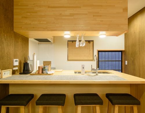 宿坊KANETSUNEダイニングキッチン正面