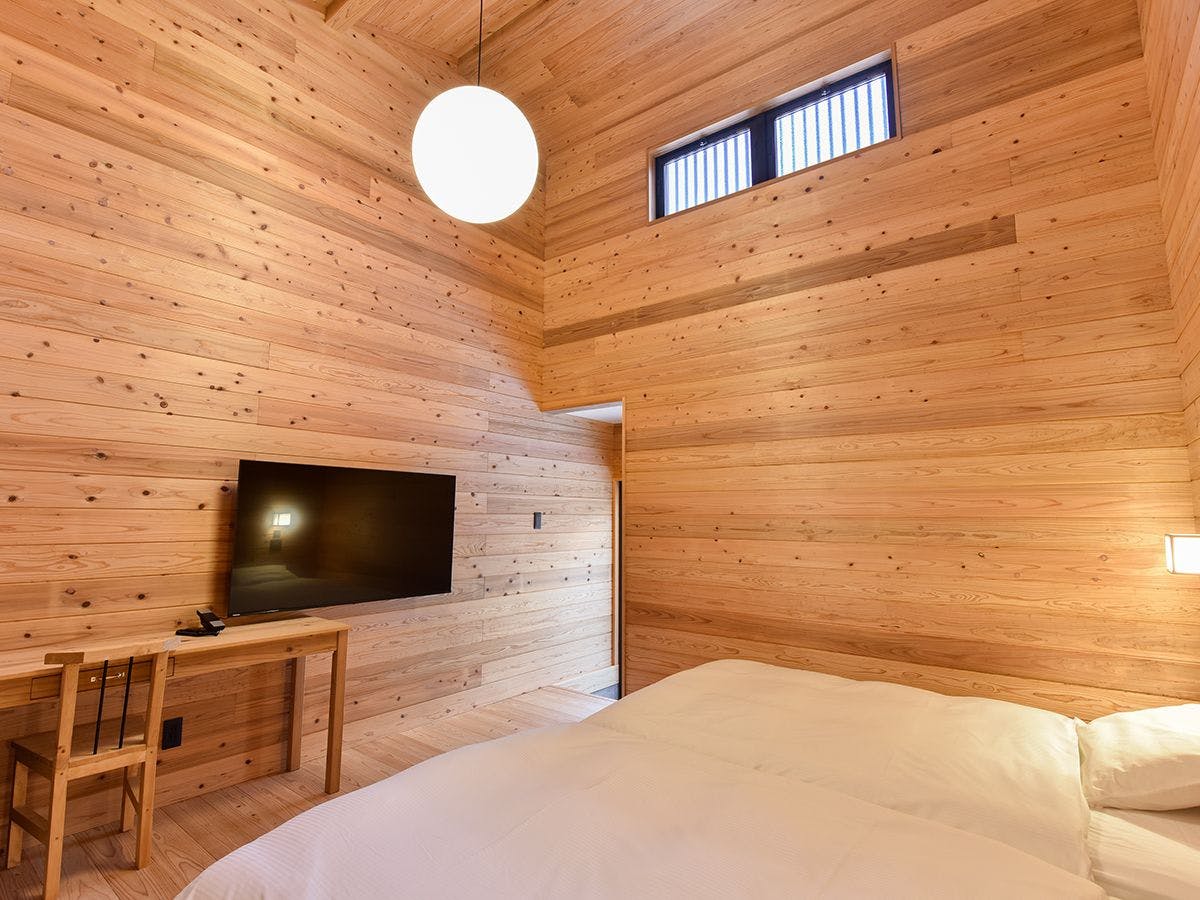 ห้องเตียงคู่〈แยกส่วน・ไม่มีวิว・มีฝักบัว〉