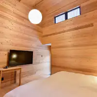 ห้องเตียงคู่〈แยกส่วน・ไม่มีวิว・มีฝักบัว〉