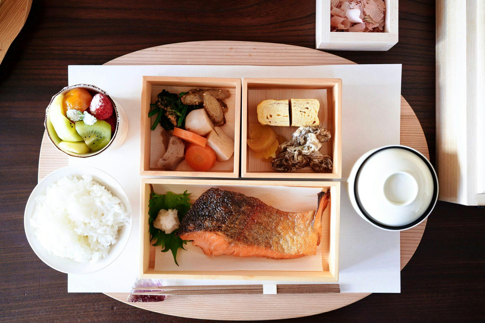 富士山の恵みで育った食材を活かした朝食