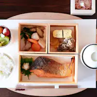 富士山の恵みで育った食材を活かした朝食