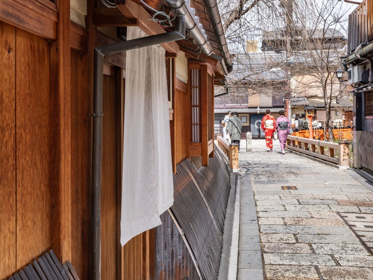 祇園白川「巽橋」周辺