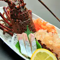 ซาชิมิกุ้งมังกรอิเสะสดเด้ง (โทบิ・มิยาบิ)