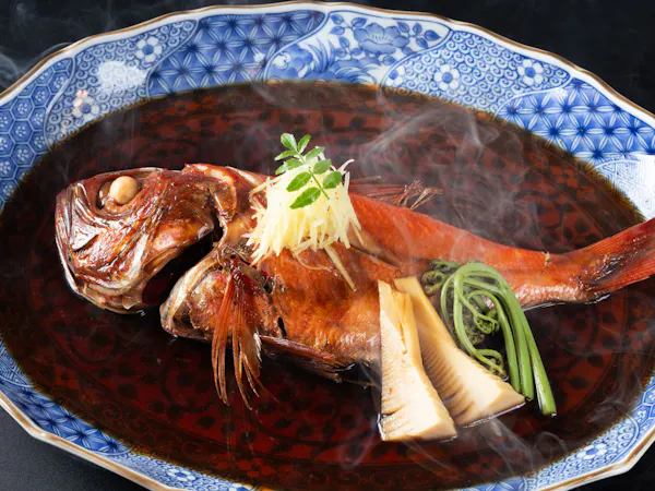 【少量こだわり会席】メインは金目鯛の煮つけ!勝浦の磯料理と4種類のお風呂で温泉を満喫!