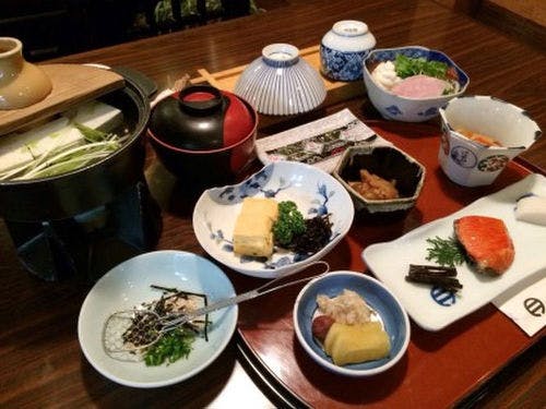 のれん宿　明月の湯豆腐定食