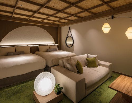 ■灯の間<BR>シモンズ製オリジナルベッド