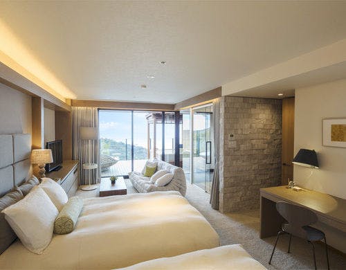 ■葉の間<BR>ハリウッドツインベッド。