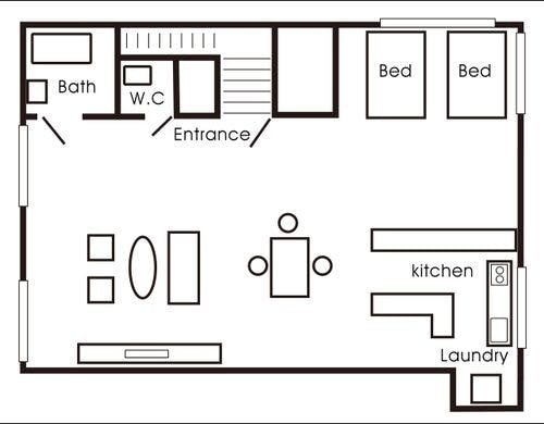 ブラックルーム間取図