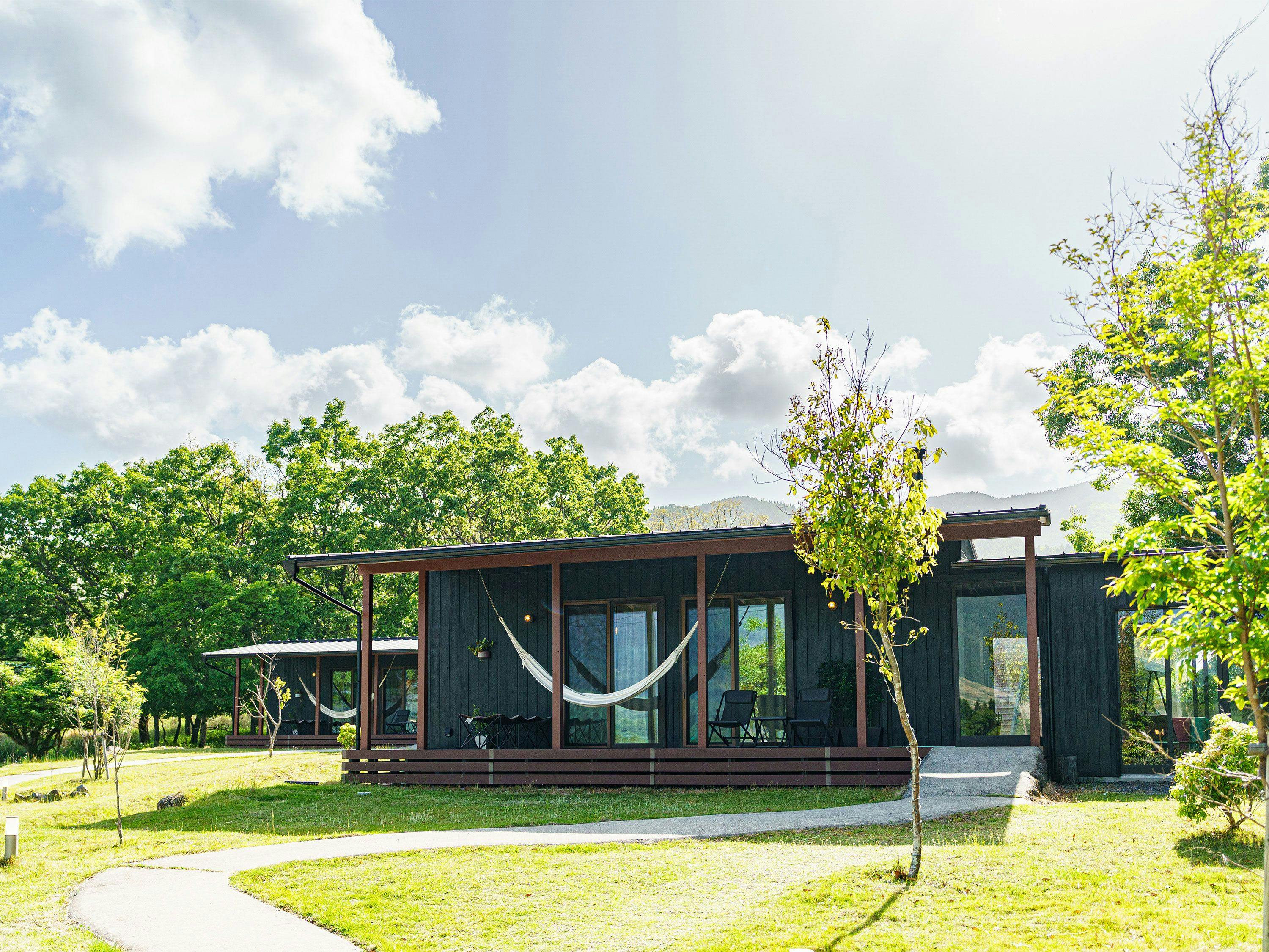 薪ストーブ付きキャビン