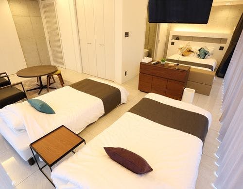 1名・2名の場合の室内セッティング例です