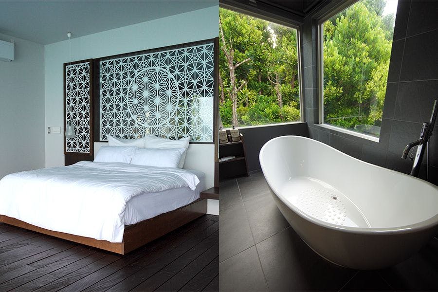 キングサイズベッド、バスルーム