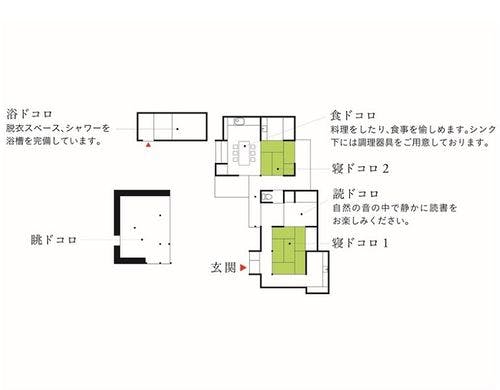「サンゴ石小屋のある宿」
