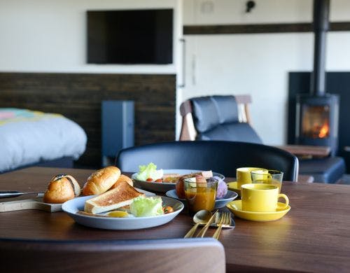 ご希望の方に無料で朝食セットをご用意