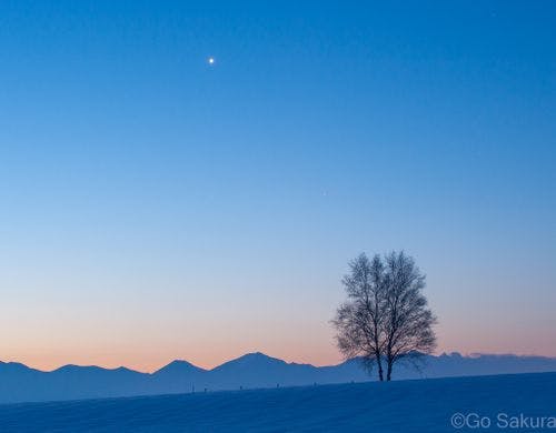 日の出前のグラデーション