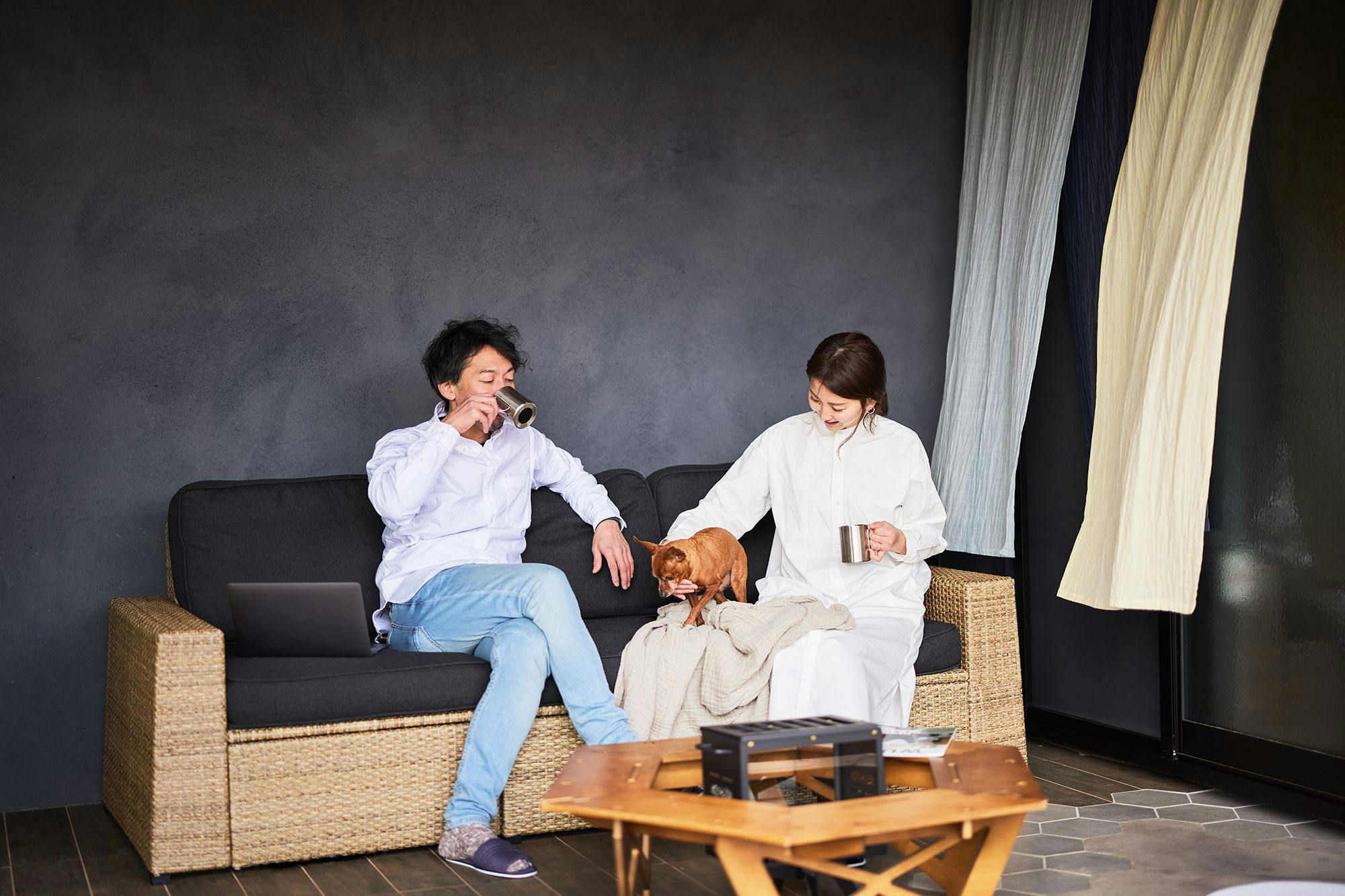 富士山が見渡せるオープンリビング