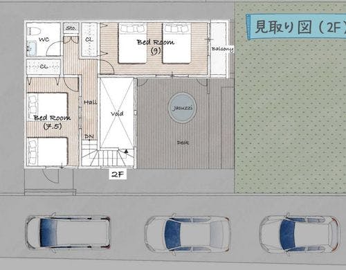 2Fのレイアウトです。