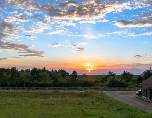 施設から海方向の景色