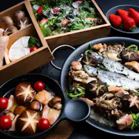 駿河軍鶏とあまご 山のパエリア