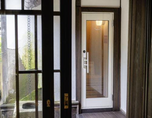 壱ノ庵併設のサウナの入り口