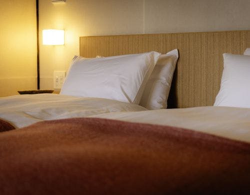 壱ノ庵の寝室のベッド