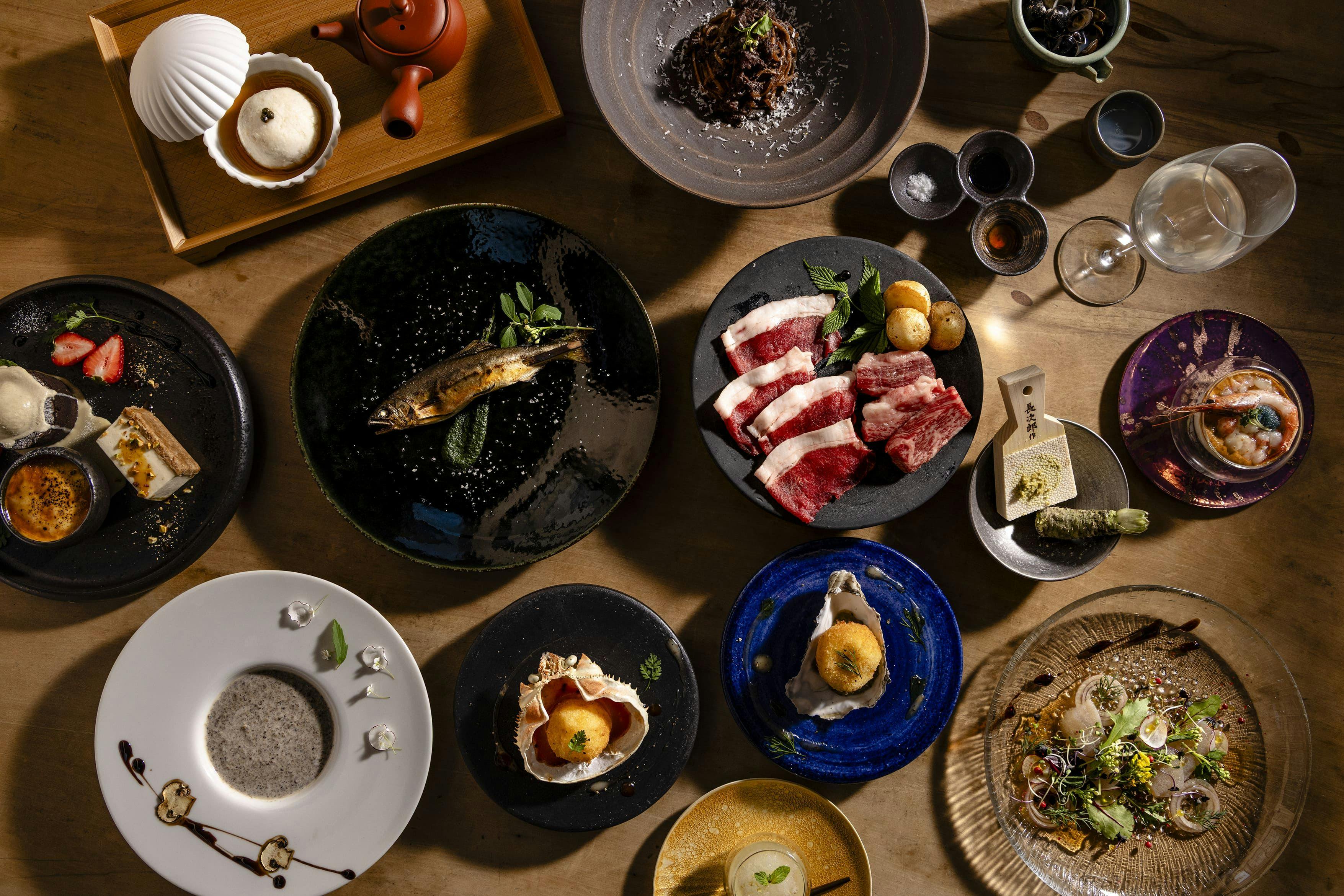 フルコースの全体写真