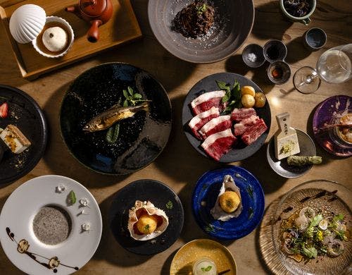 フルコースの全体写真