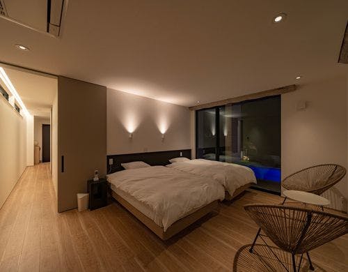 Bianco1階のベッドルーム