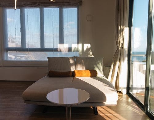 Biancoリビングのソファは憧れのリーンロゼ