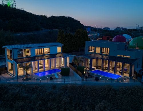 夜のライトアップ