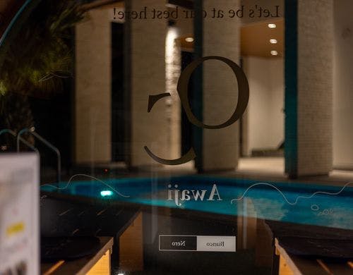 Biancoバレルサウナからの眺め