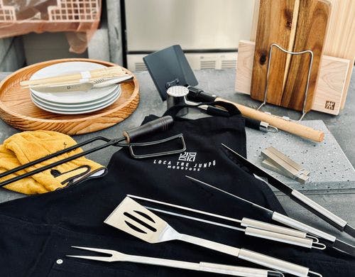 充実のキッチン用具