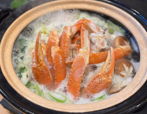 活松葉かに　蟹鍋