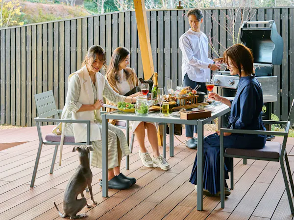 プライベートテラスで愛犬と一緒にBBQ <アップグレード>
