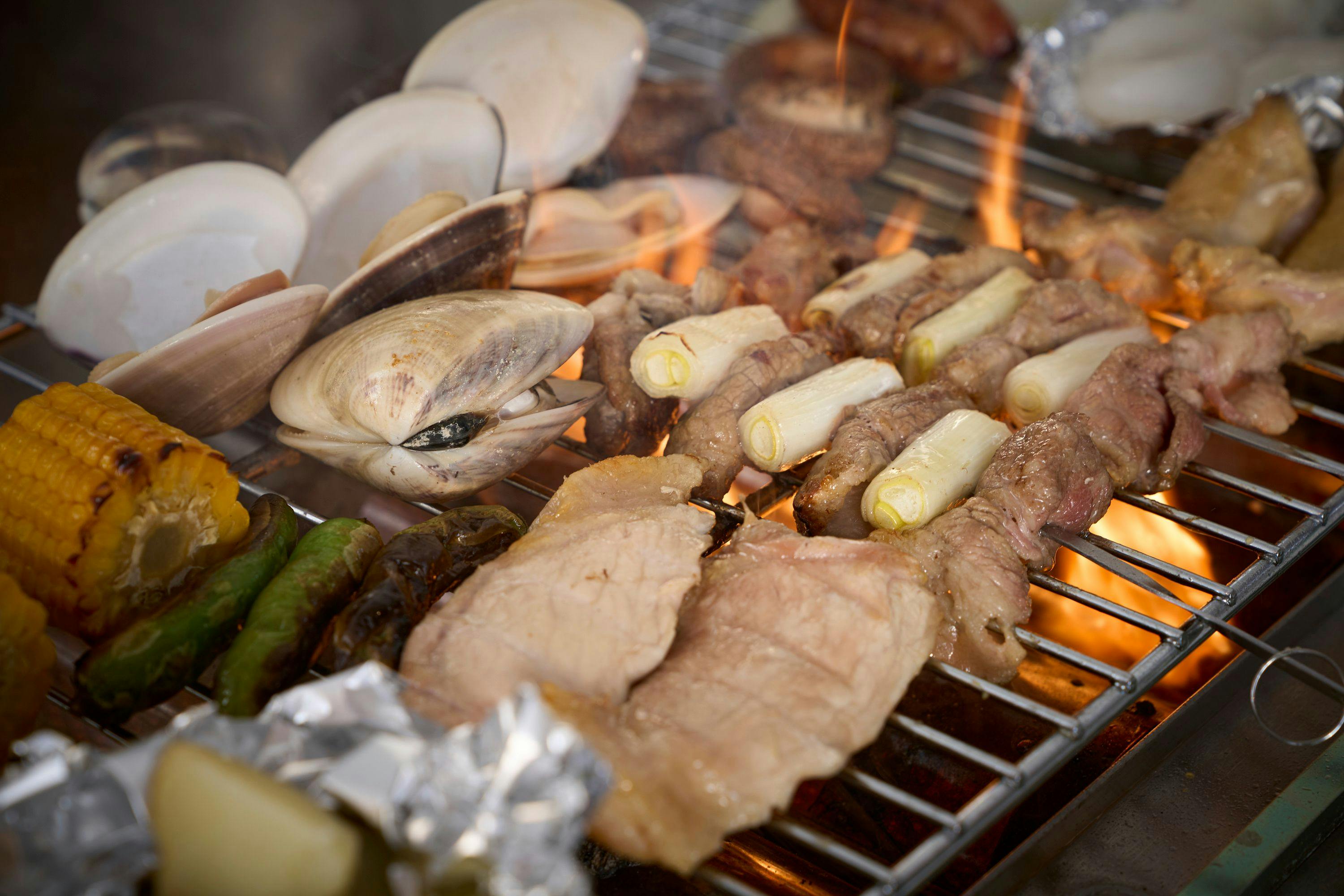 BBQグリルで焼き上げてください！