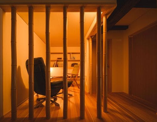 *【竹格子の書斎空間】