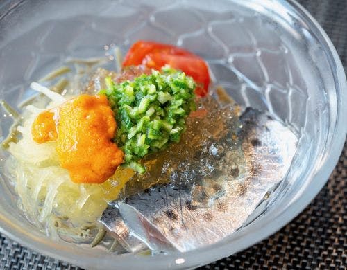 オリーブ牛付き瀬戸の特選地魚懐石「強肴」