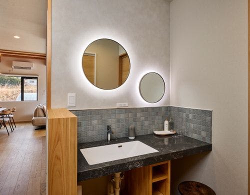 メイクに便利な洗面台